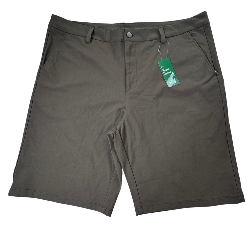 Willit Mens Outdoor Performance Hiking Golf Shorts Brown‎ 38W 10" Inseam NWT